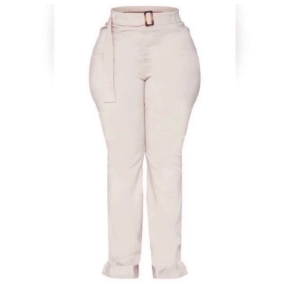 RIBBED BODYSUIT | HIGH WAISTED KHAKIS & EARRING’S BUNDLE DEAL - Picture 5 of 11